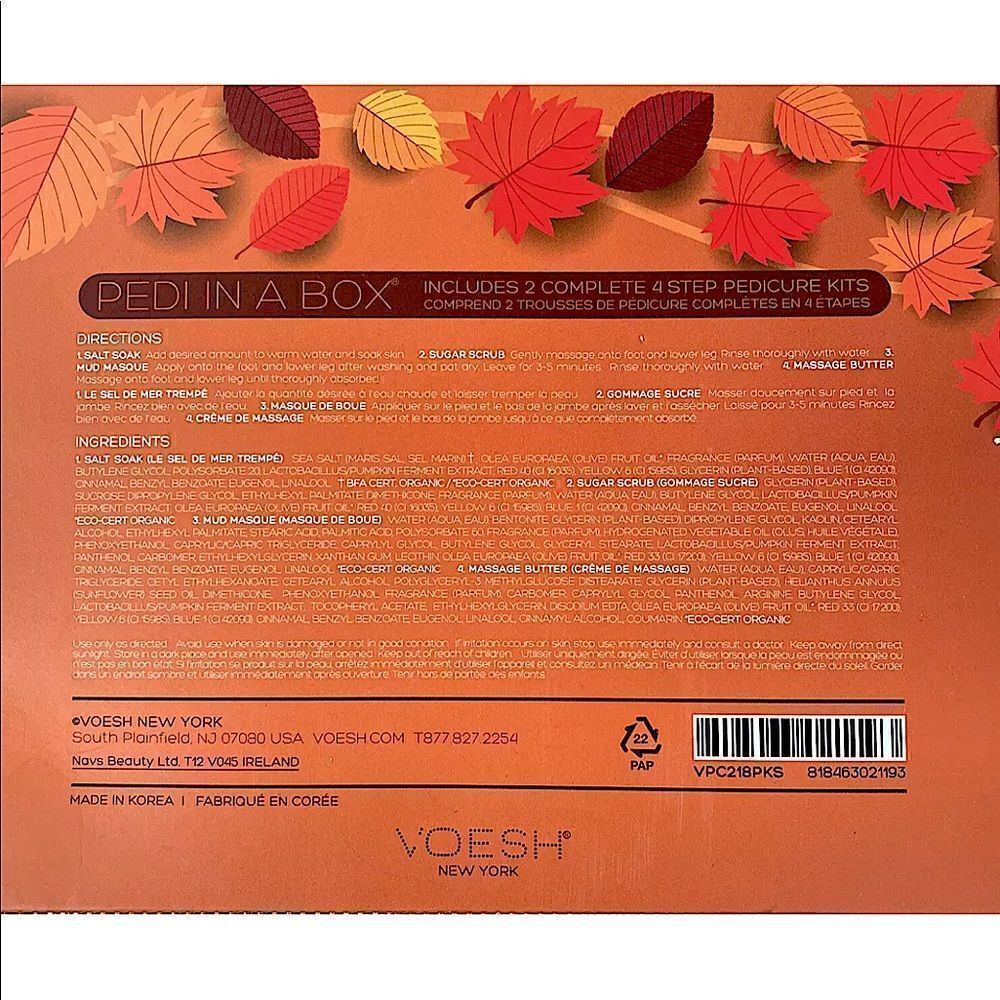 VOESH New York's Pumpkin Spice Pedi In a Box 4 Step - Picture 5 of 6